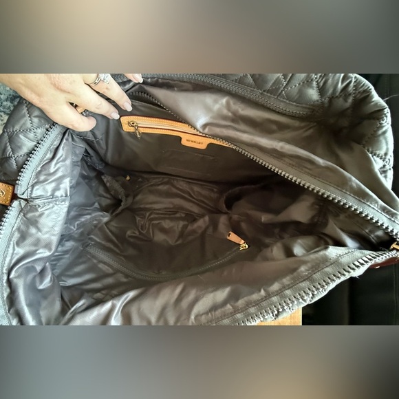 MZ Wallace Large Empire Tote in Magnet Grey and Black - Picture 8 of 10